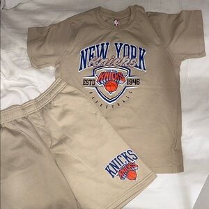 NBA Tan New York Knicks Kids Matching Set